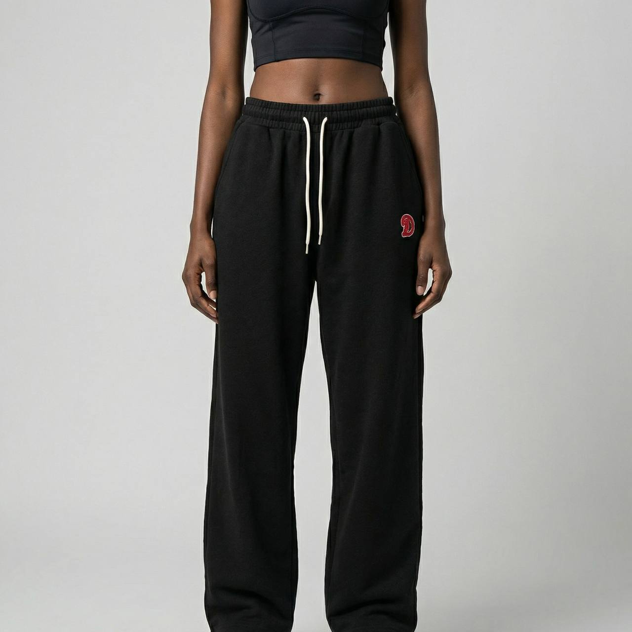 BLACK BAGGY UNISEX JOGGERS